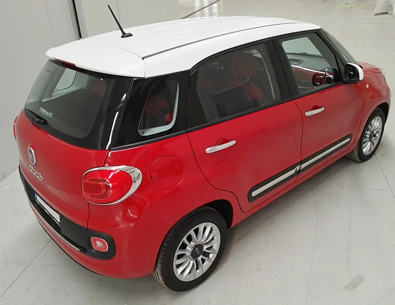 Fiat 500 L - Wrapping Tetto , Specchietti e Spioler "Bianco Satinato"