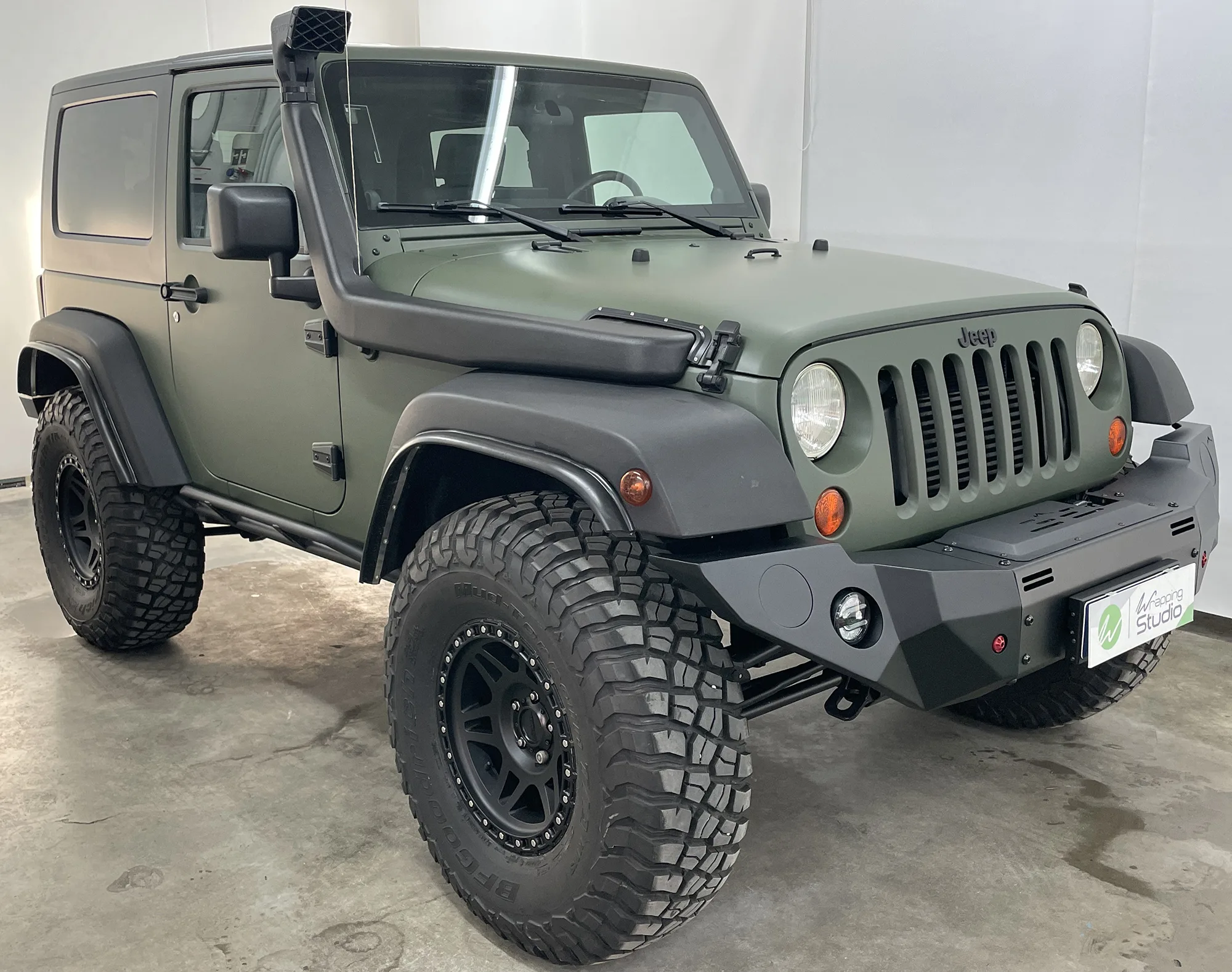 Jeep Wrangler Rubicon | Wrapping Military Green