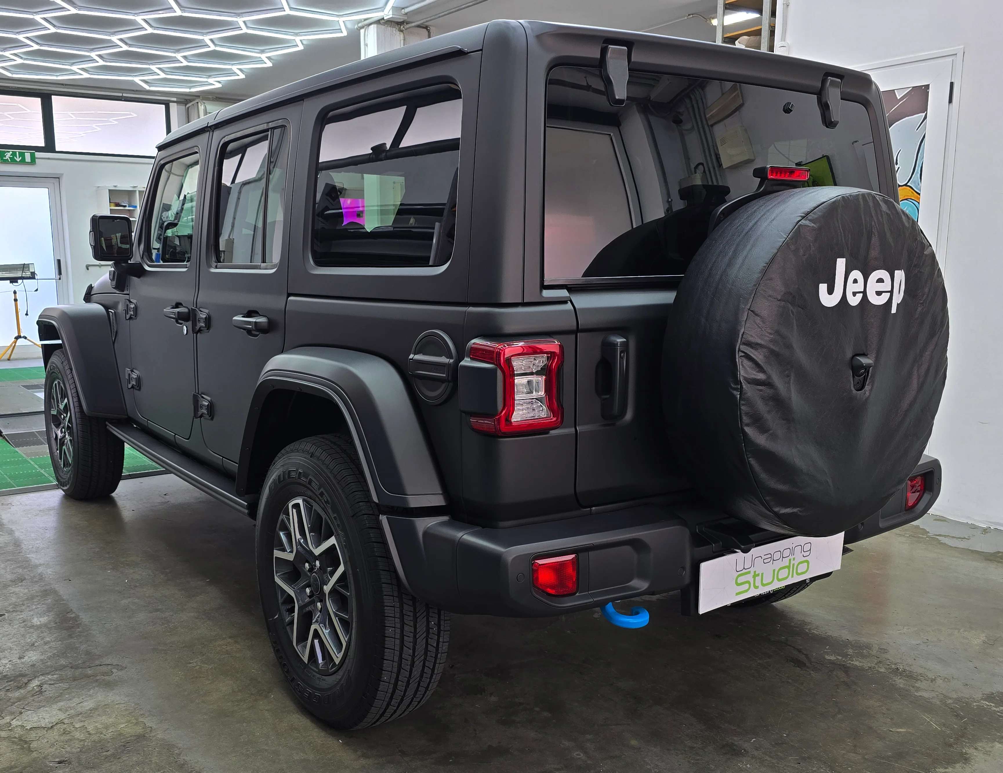 Jeep Wrangler Sahara | Wrapping Matte Deep Black