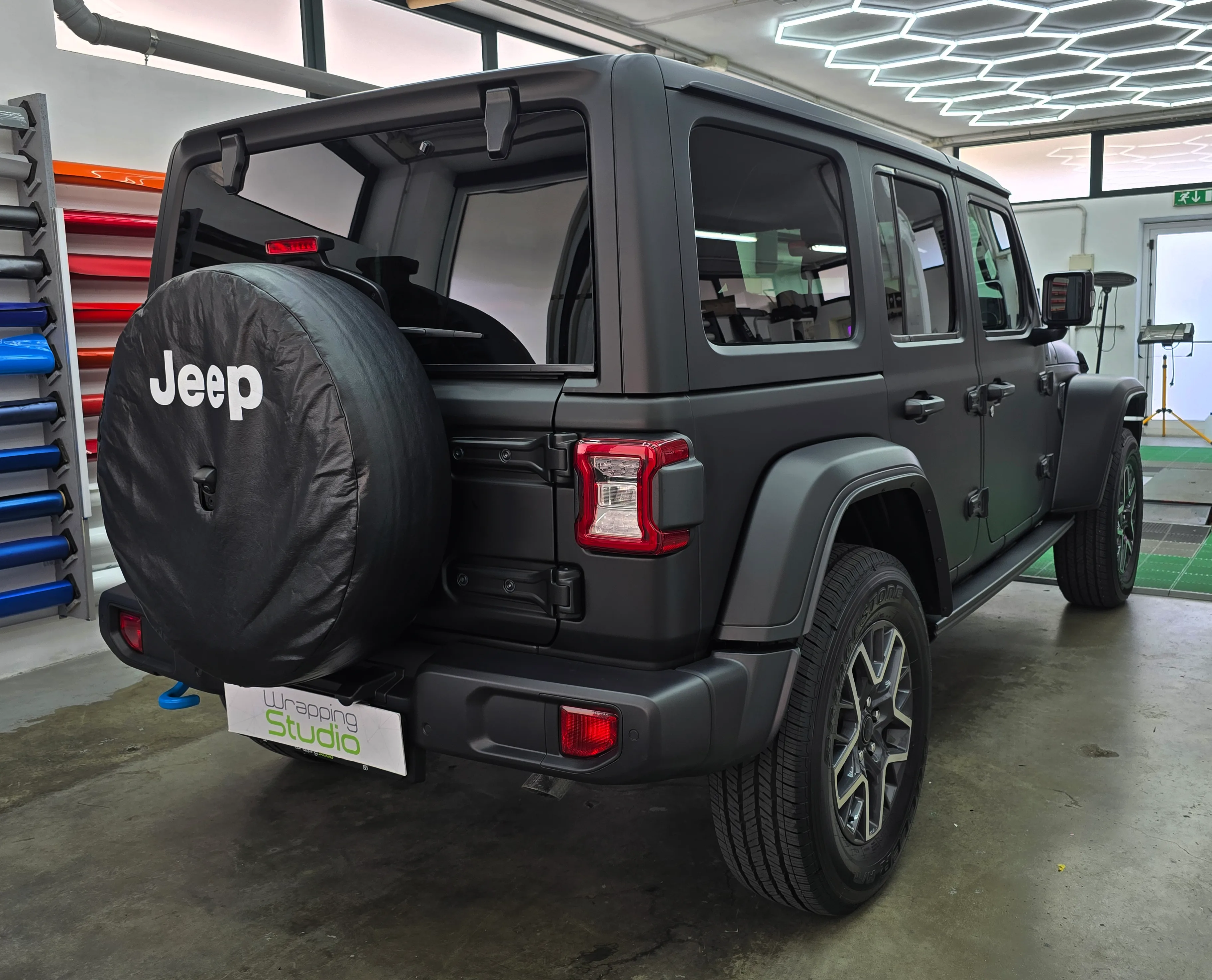 Jeep Wrangler Sahara | Wrapping Matte Deep Black