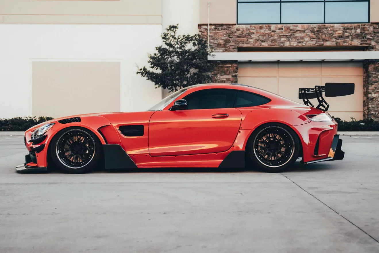 Mercedes AMG GT | Wrapping Lava Orange | Super Gloss Film