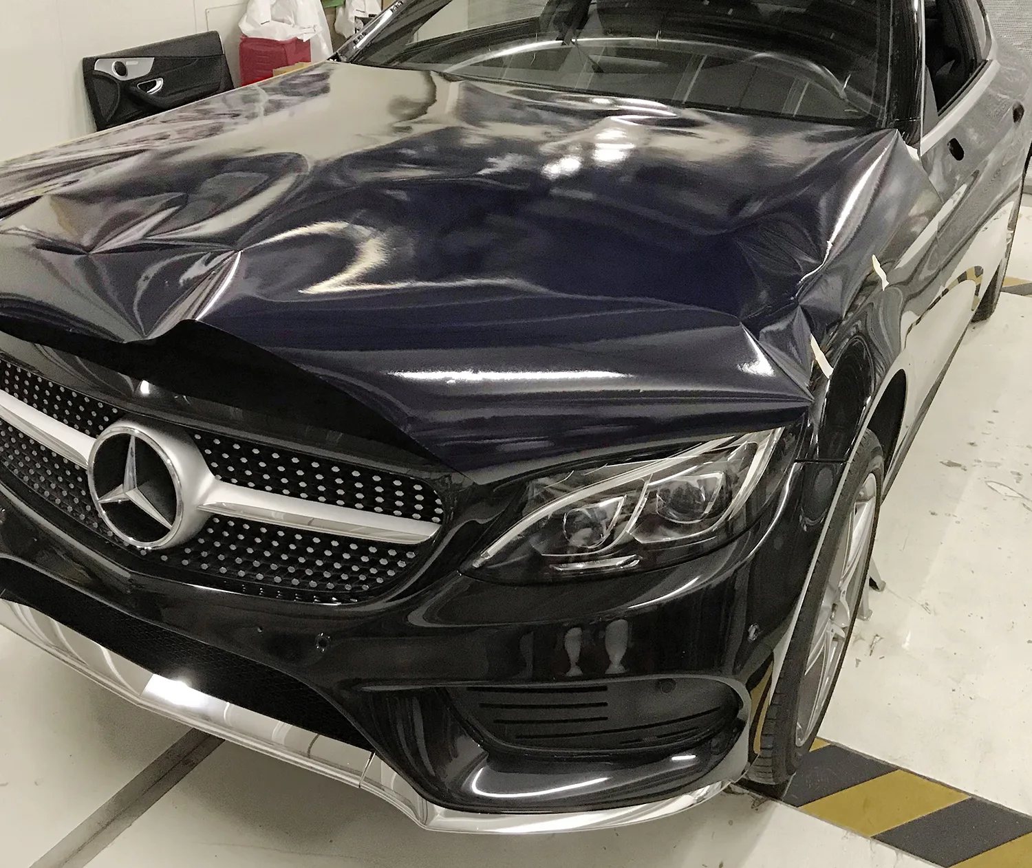 Mercedes c220d - Pellicola Auto 3M " Blue Boat "