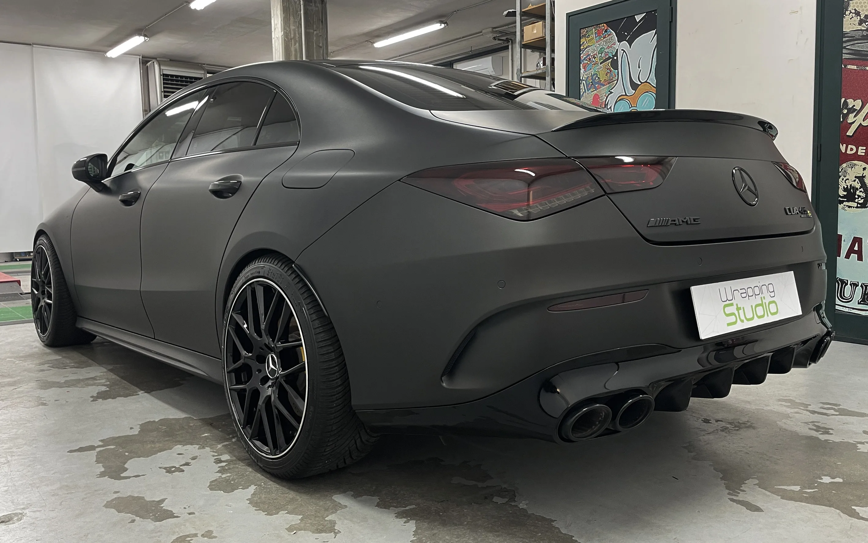 Mercedes CLA 45s AMG | Wrapping Matte Black