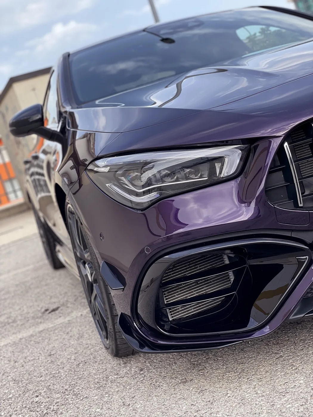 Mercedes CLA 45s AMG | Wrapping Super Gloss Purple