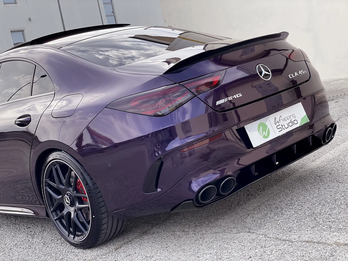 Mercedes CLA 45s AMG | Wrapping Super Gloss Purple