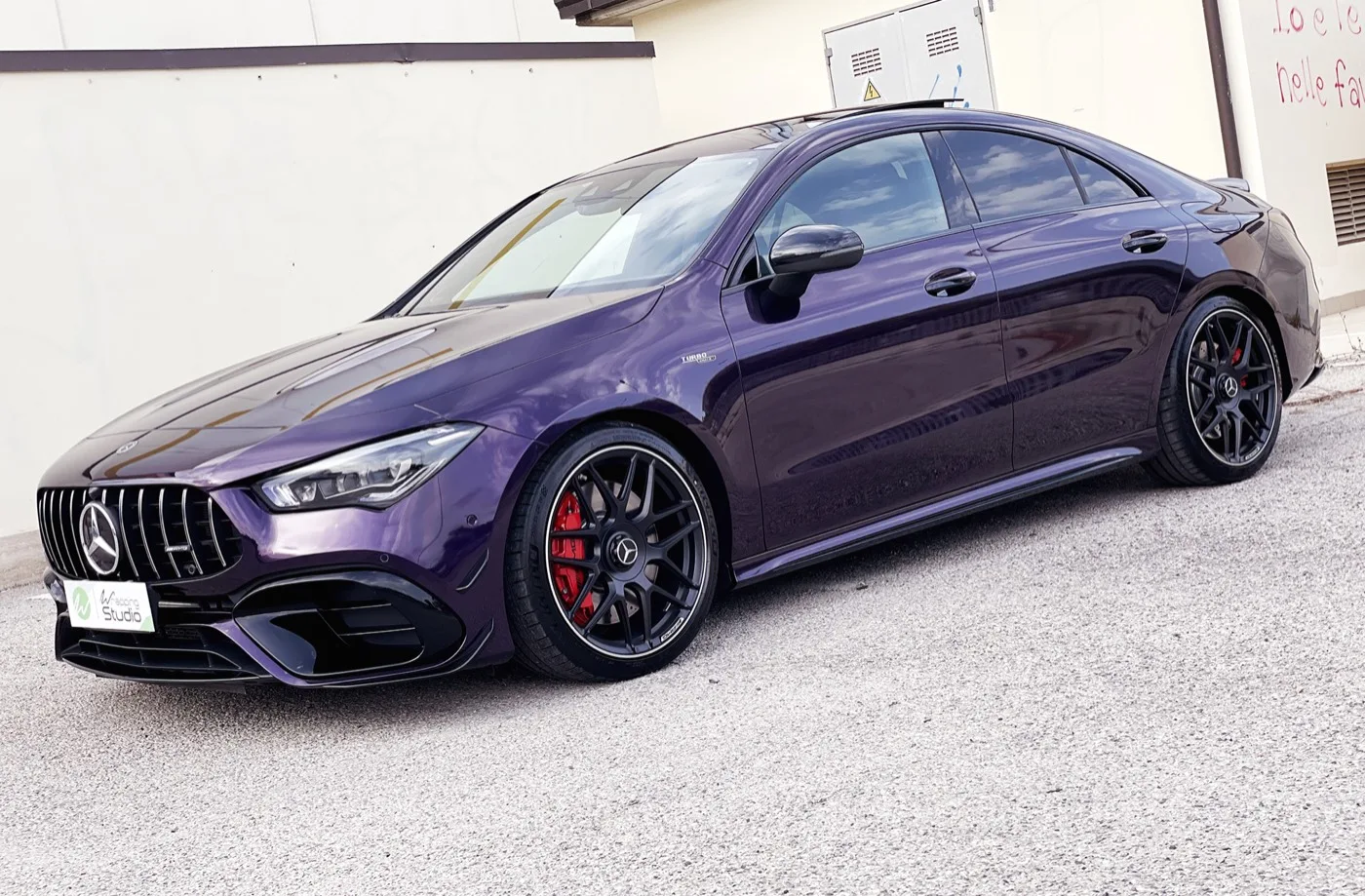 Mercedes CLA 45s AMG | Wrapping Super Gloss Purple