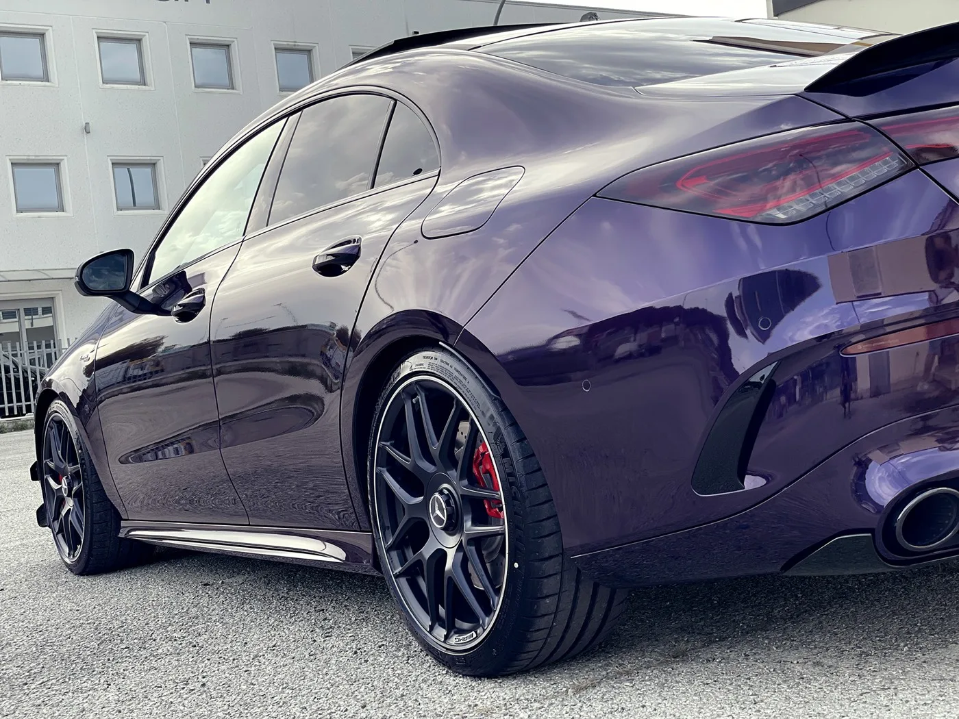 Mercedes CLA 45s AMG | Wrapping Super Gloss Purple