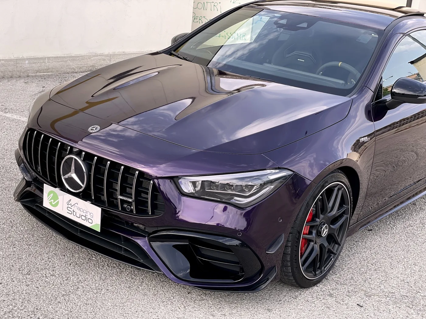 Mercedes CLA 45s AMG | Wrapping Super Gloss Purple