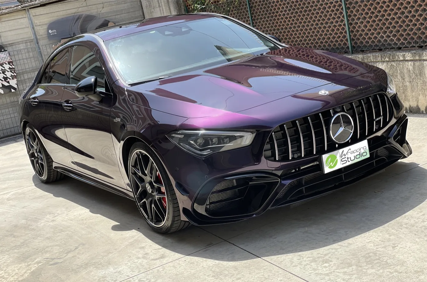 Mercedes CLA 45s AMG | Wrapping Super Gloss Purple