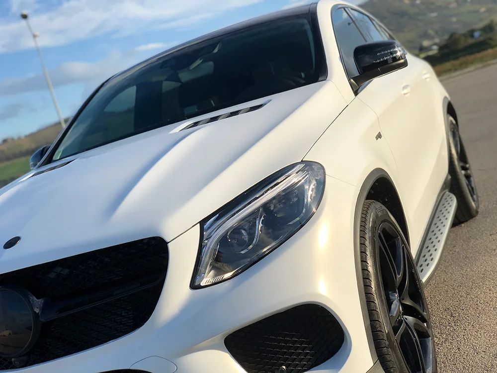Mercedes GLE 43 AMG - Wrapping 3M Satin Frozen Vanilla