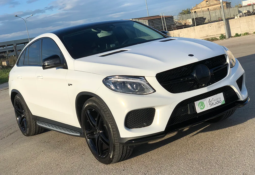 Mercedes GLE 43 AMG - Wrapping 3M Satin Frozen Vanilla