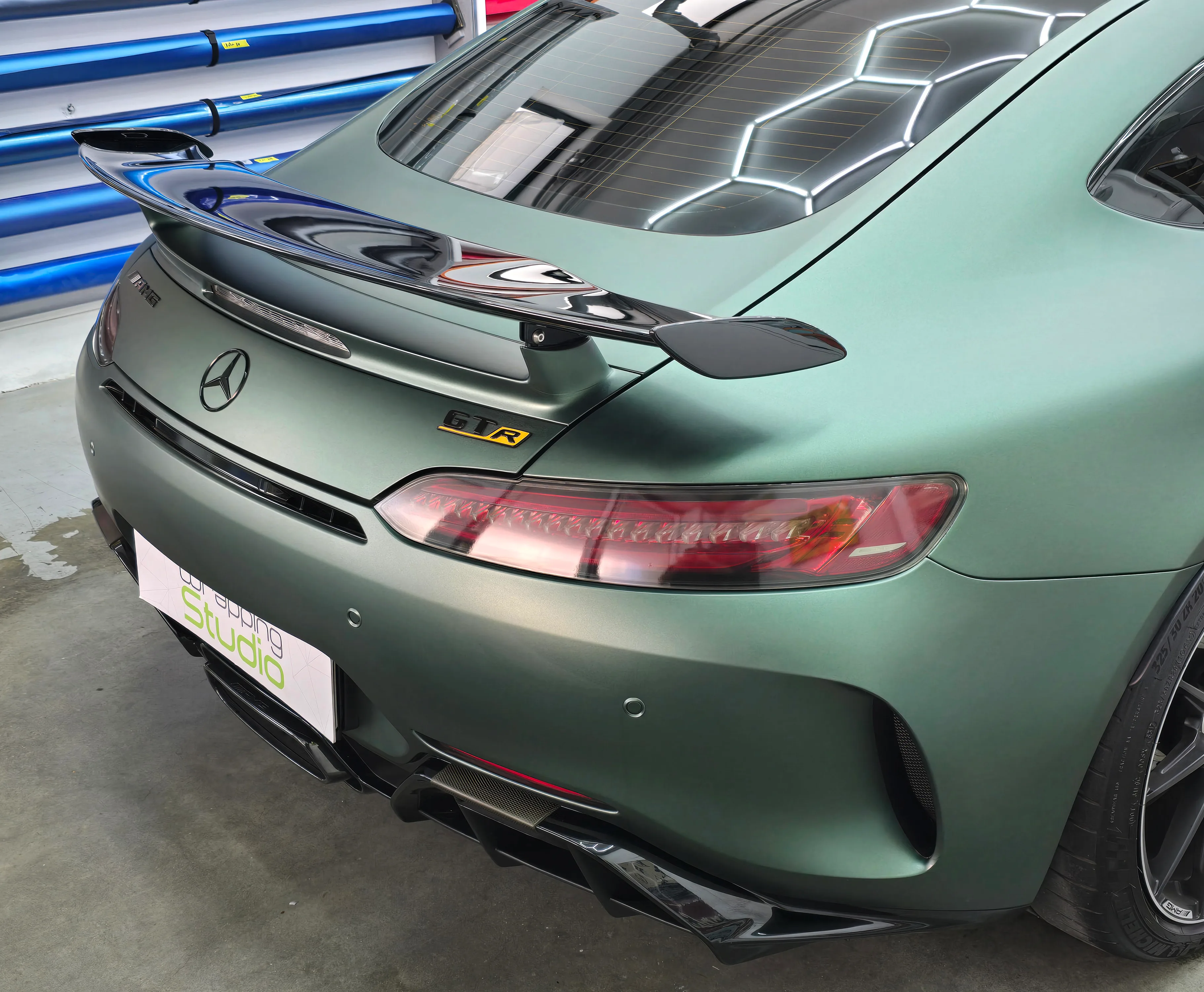 Mercedes GTR | Wrapping Matte Pine Green Metallic