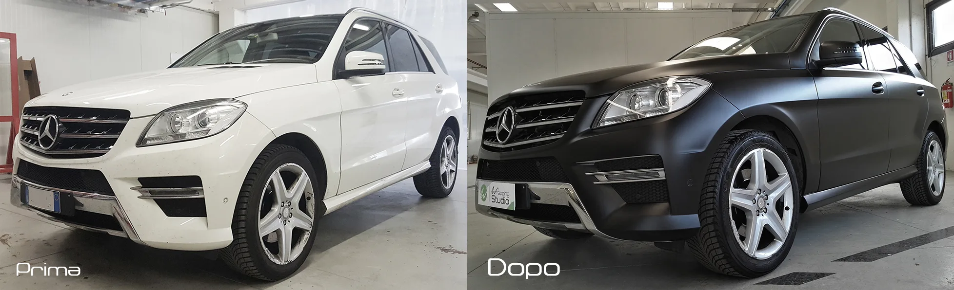 Mercedes ML - Pellicola Auto "Nero Opaco"