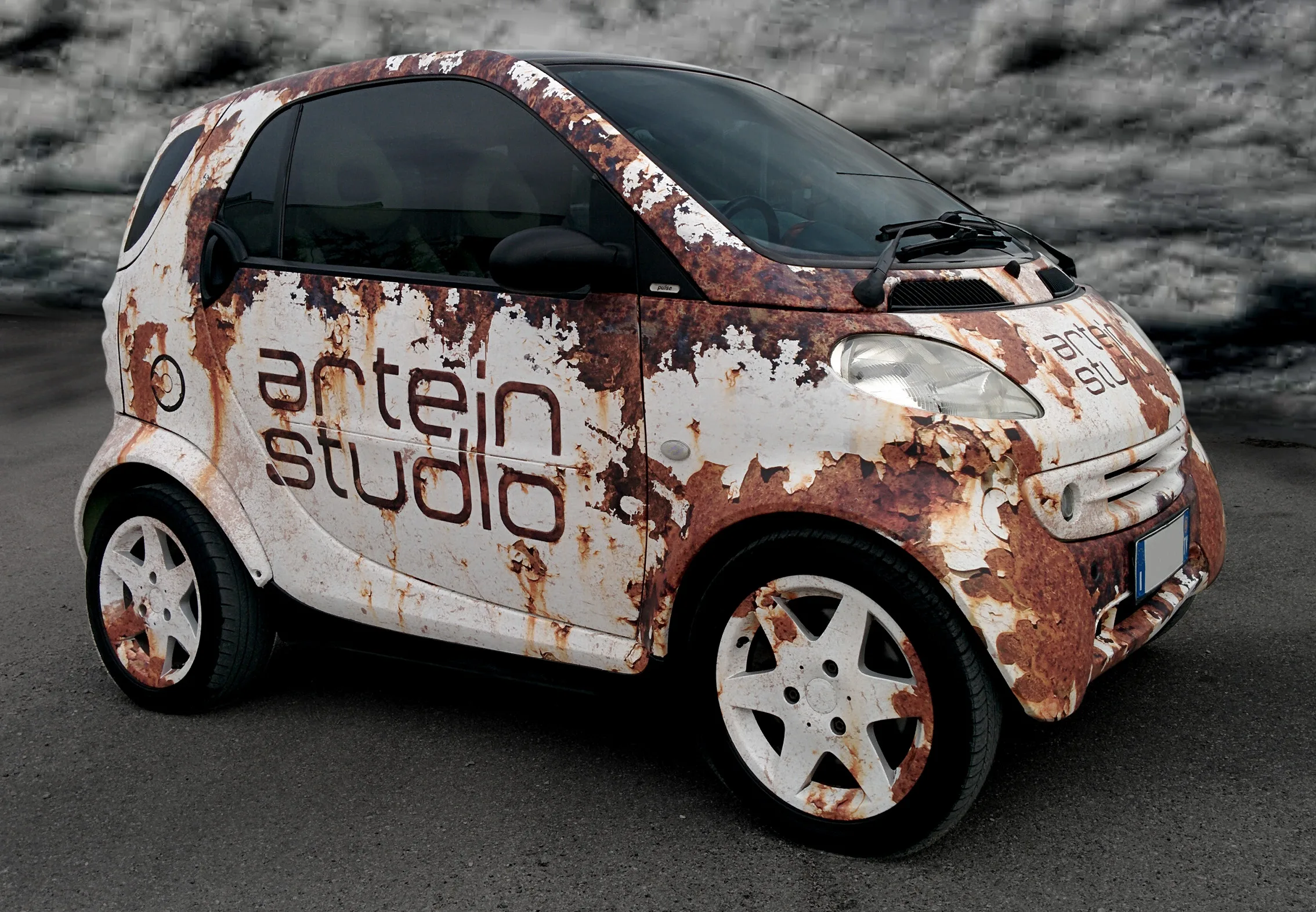 Mercedes Smart - Pellicola Auto Effetto Ruggine