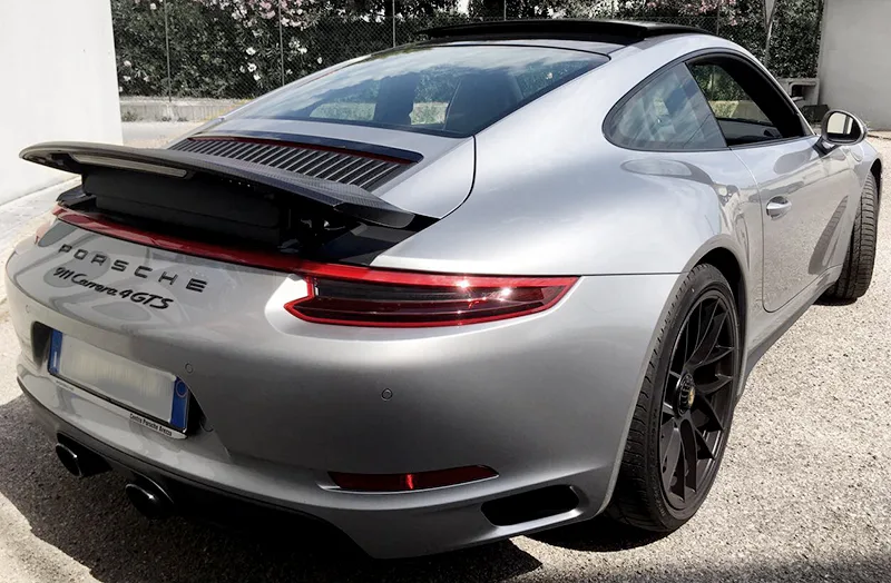 Porsche 911 Carrera 4 GTS - Wrapping Spioler + Paint Protection Film