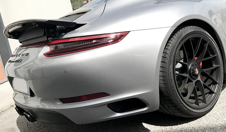 Porsche 911 Carrera 4 GTS - Wrapping Spioler + Paint Protection Film