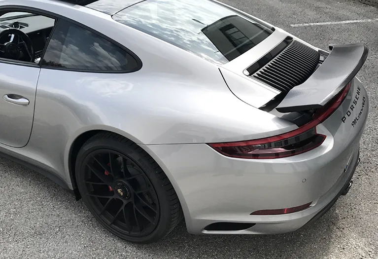 Porsche 911 Carrera 4 GTS - Wrapping Spioler + Paint Protection Film
