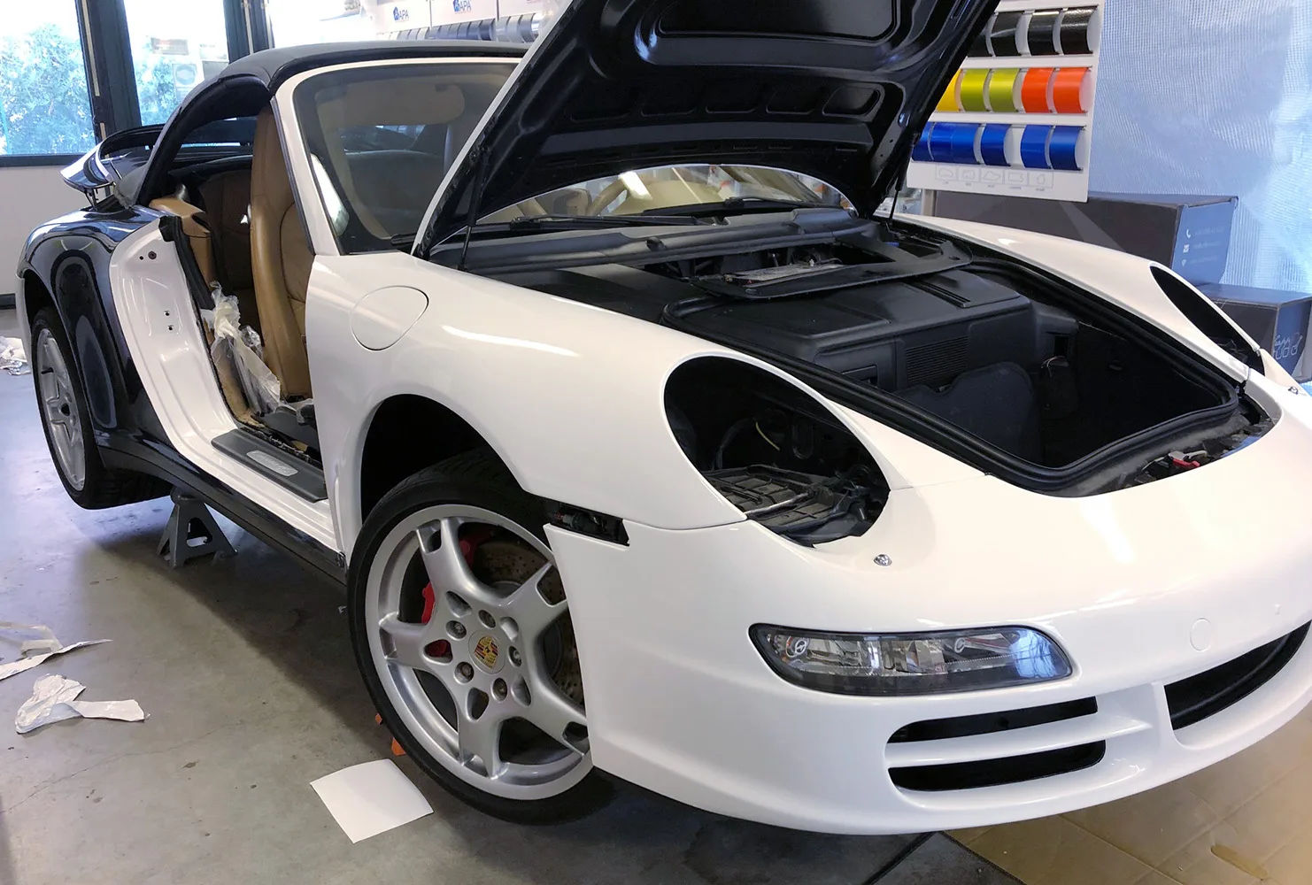 Porsche 996 Carrera 4S - Pellicola Auto 3M " Bianco Lucido "