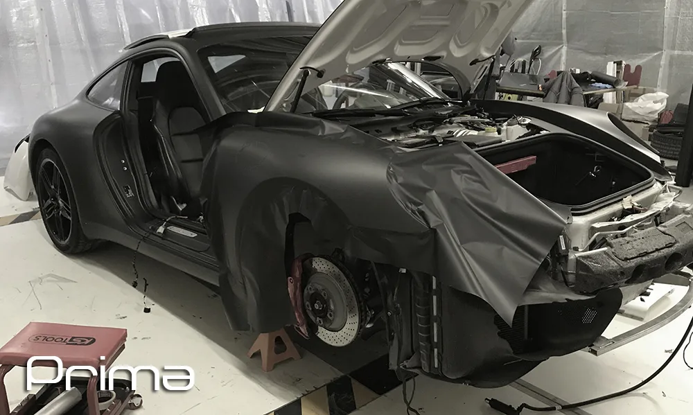 Porsche 911 Carrera S - Pellicola Auto 3M " Nero Opaco "
