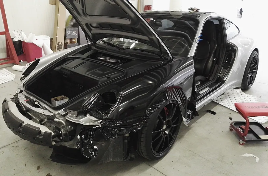 Porsche 997 Carrera 4S - Pellicola Auto 3M "Nero Lucido"