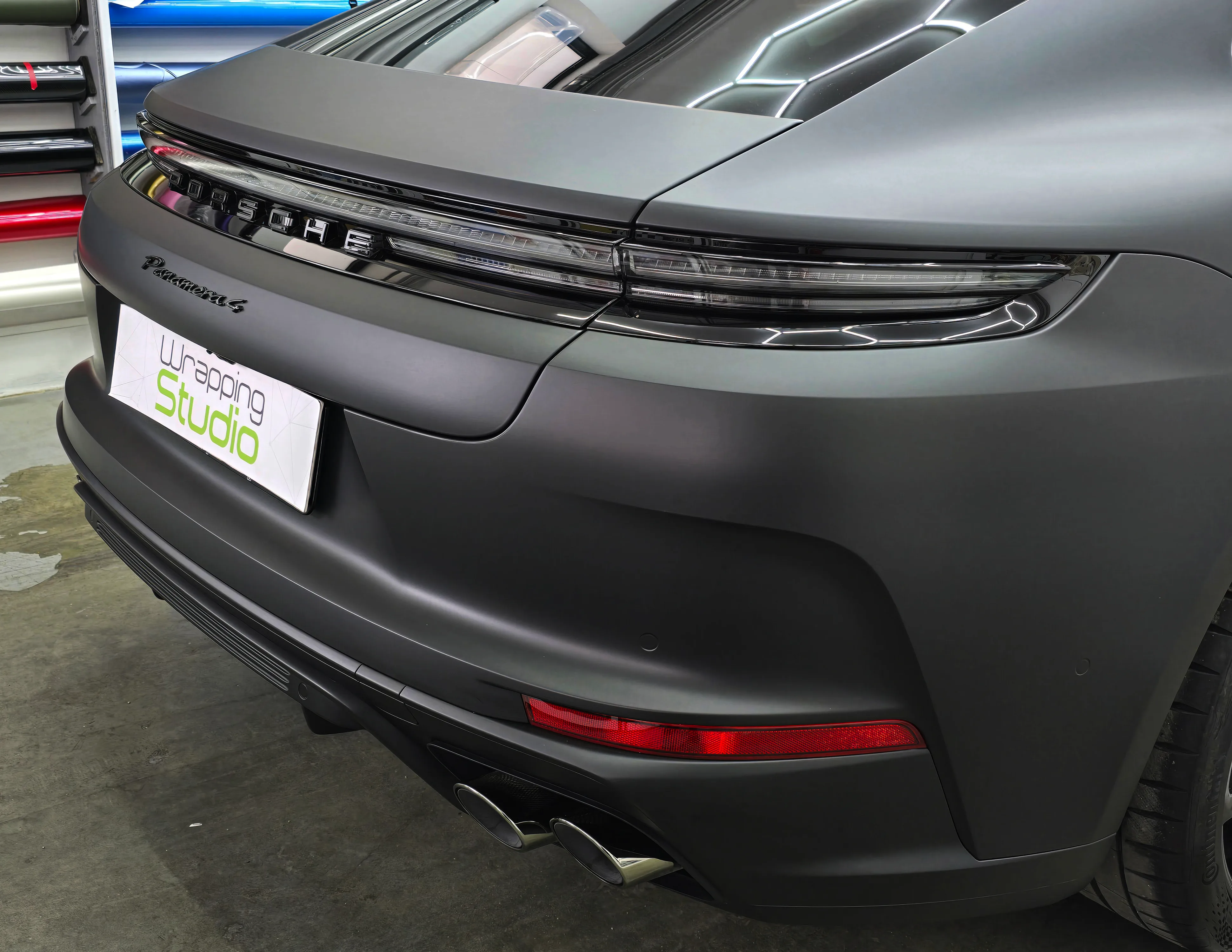 Porsche Panamera 4s | Wrapping Matte Deep Black