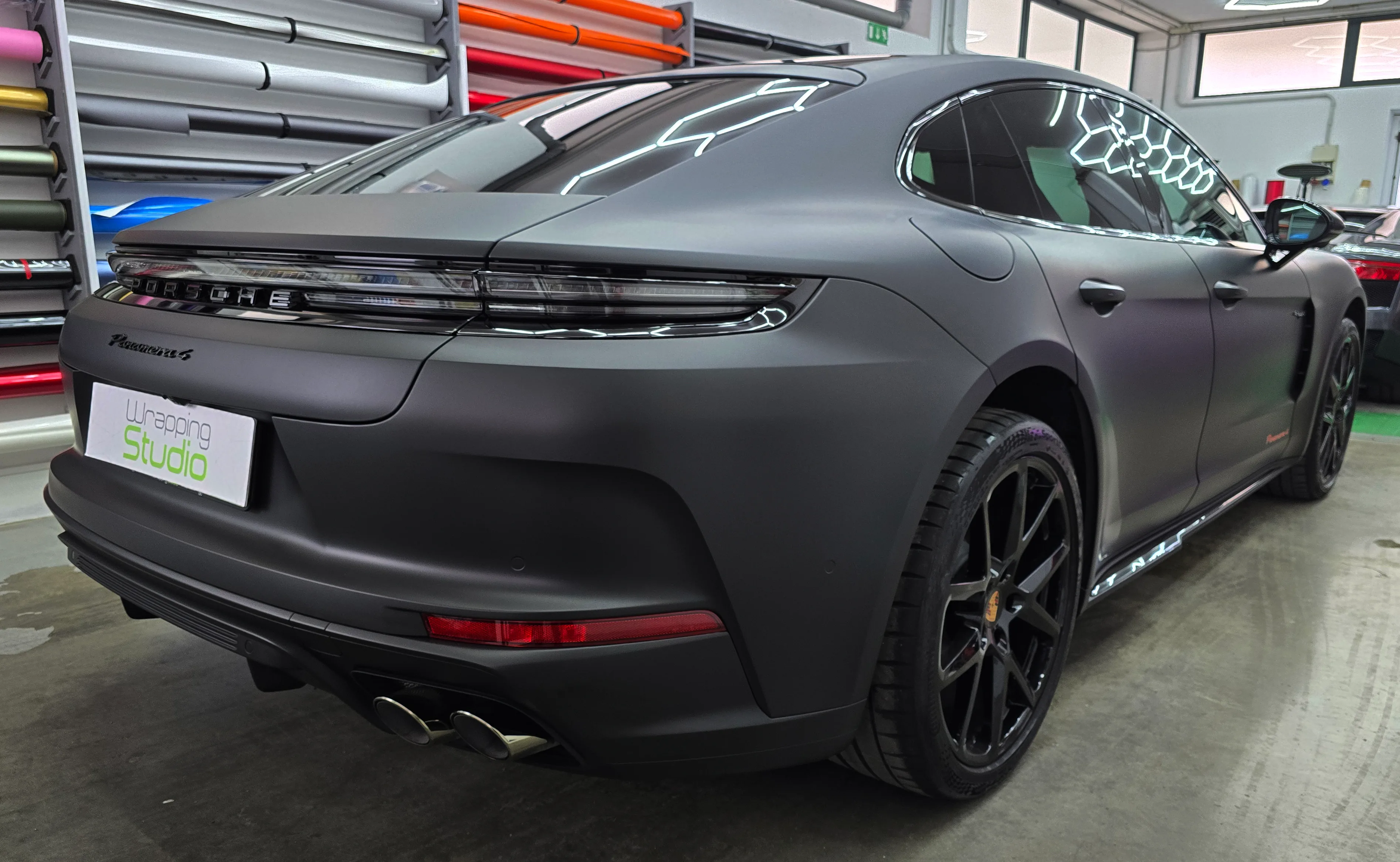 Porsche Panamera 4s | Wrapping Matte Deep Black