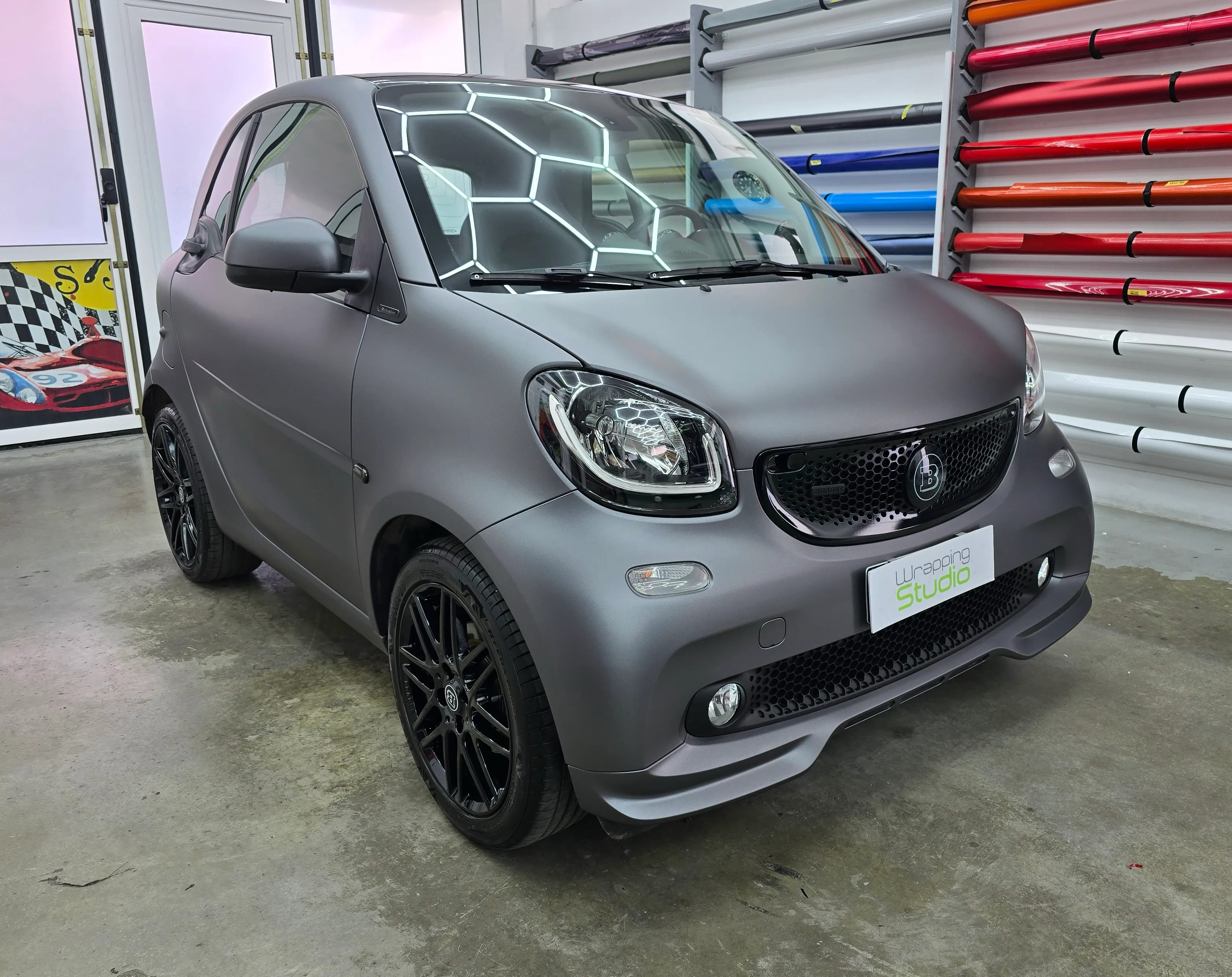 Smart Brabus 451 - Car Wrapping Matte Dark Grey