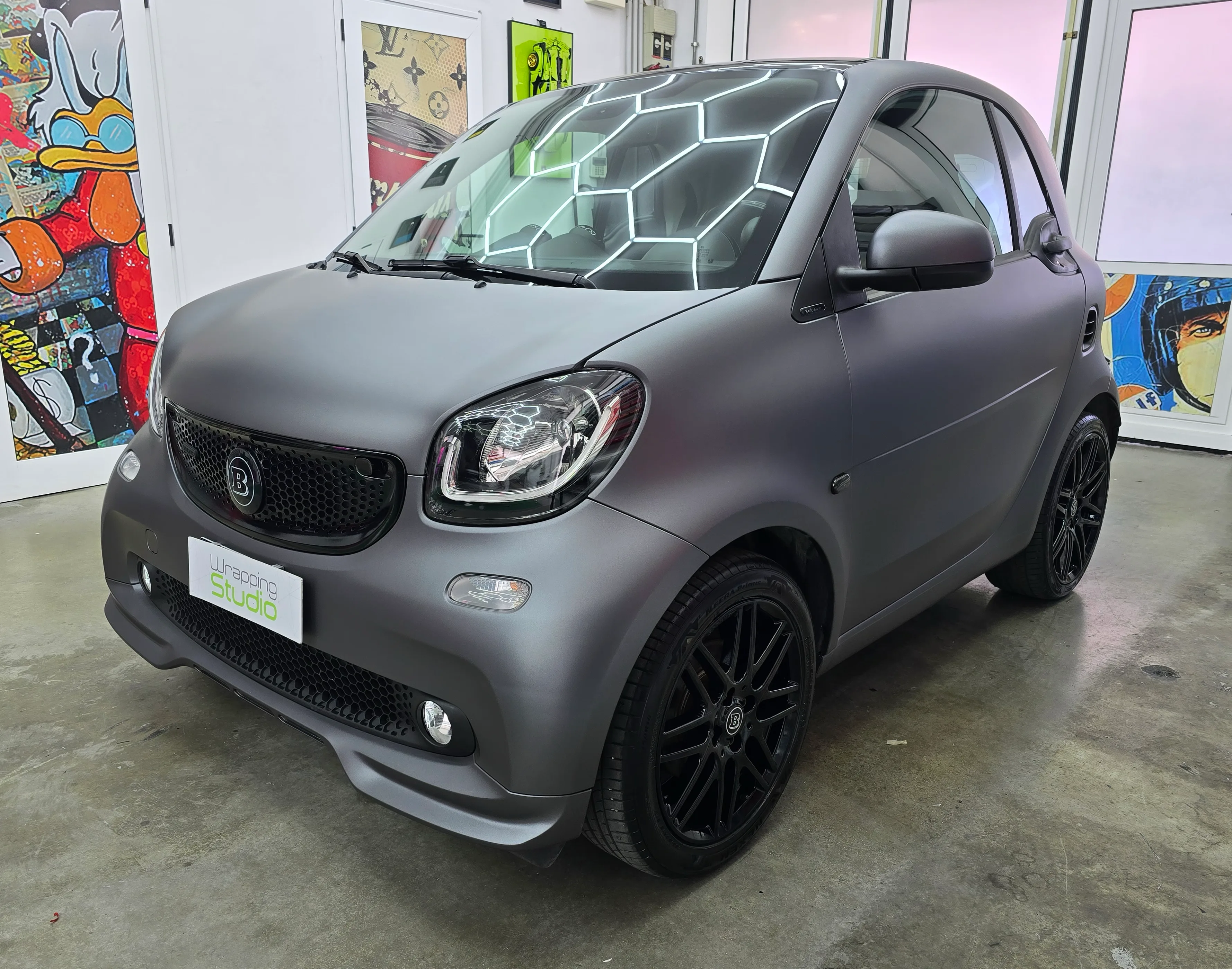 Smart Brabus 451 - Car Wrapping Matte Dark Grey