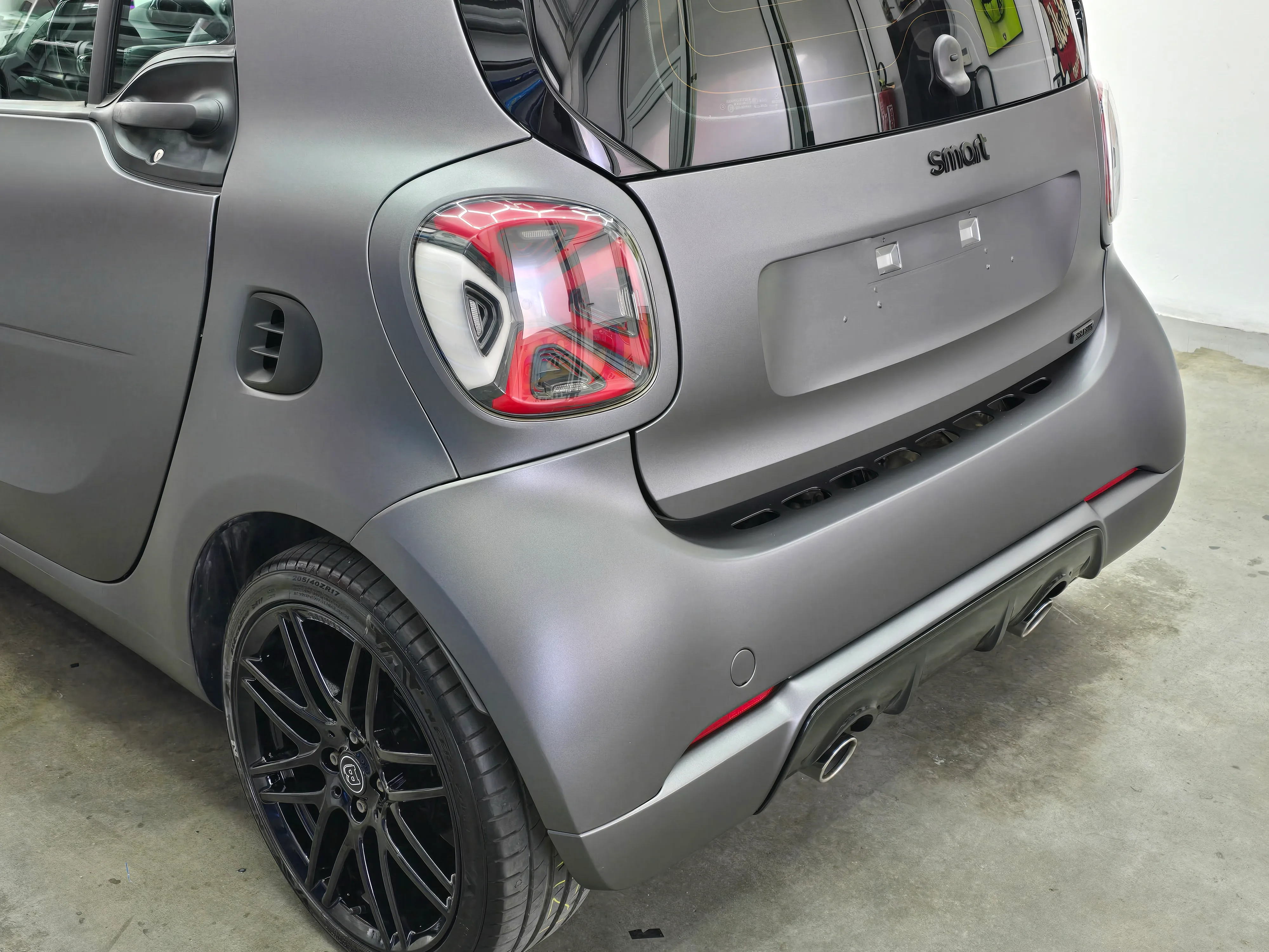 Smart Brabus 451 - Car Wrapping Matte Dark Grey