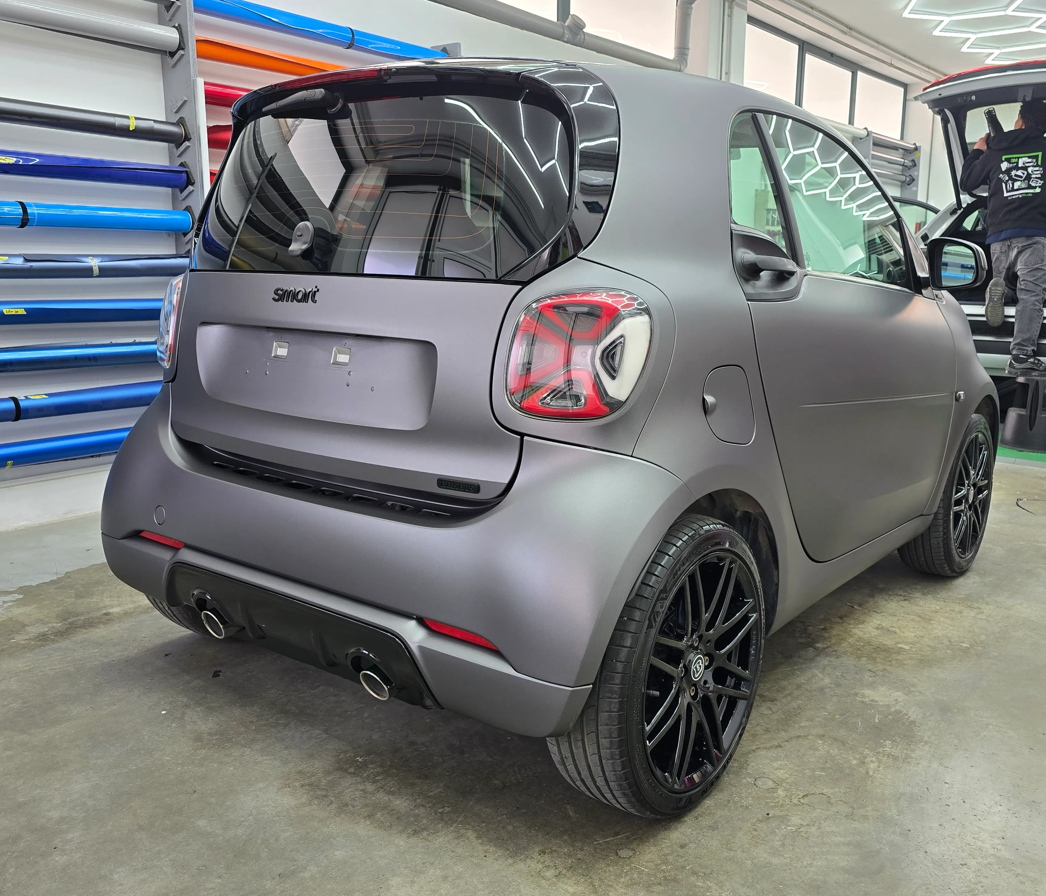 Smart Brabus 451 - Car Wrapping Matte Dark Grey