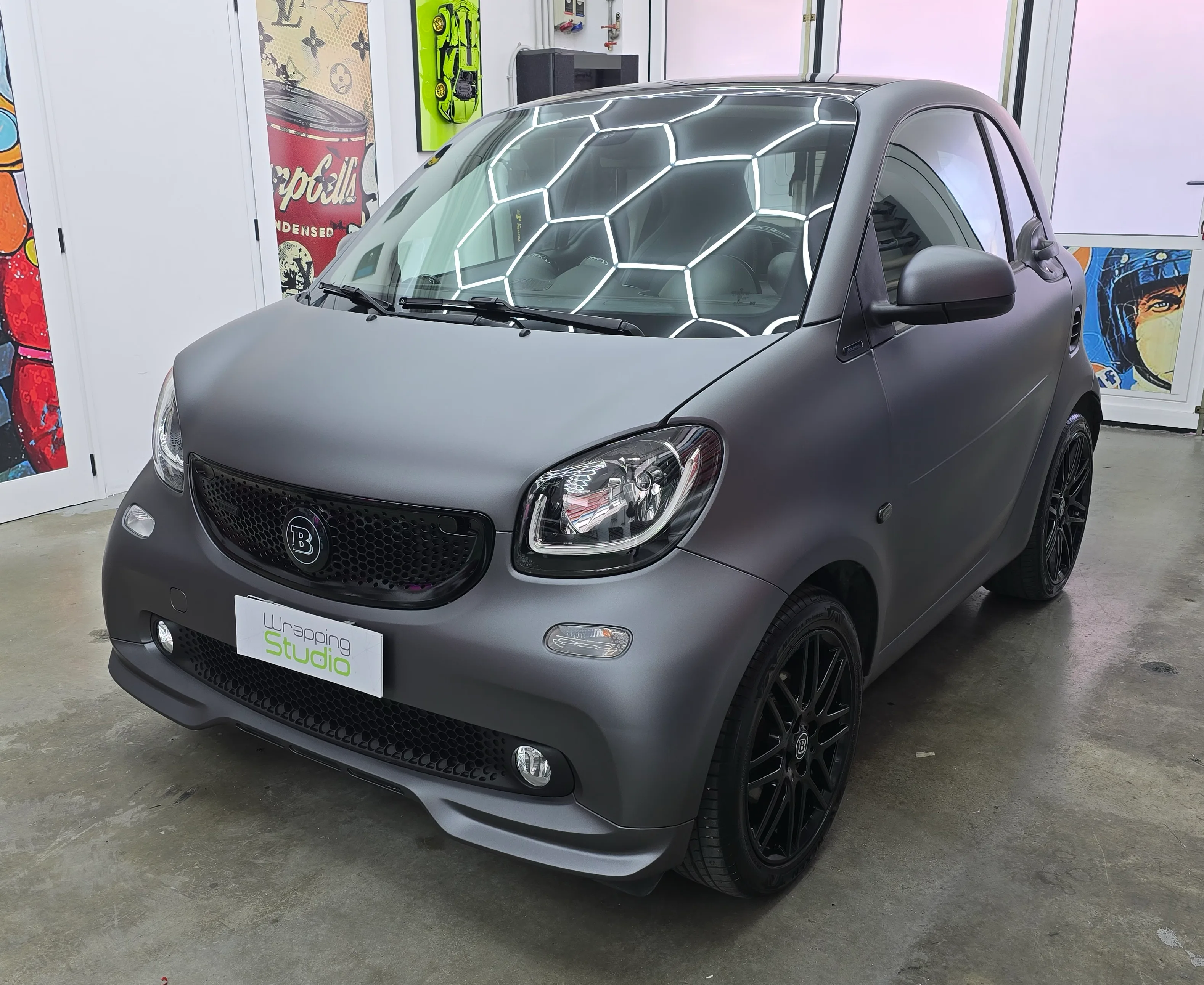 Smart Brabus 451 - Car Wrapping Matte Dark Grey