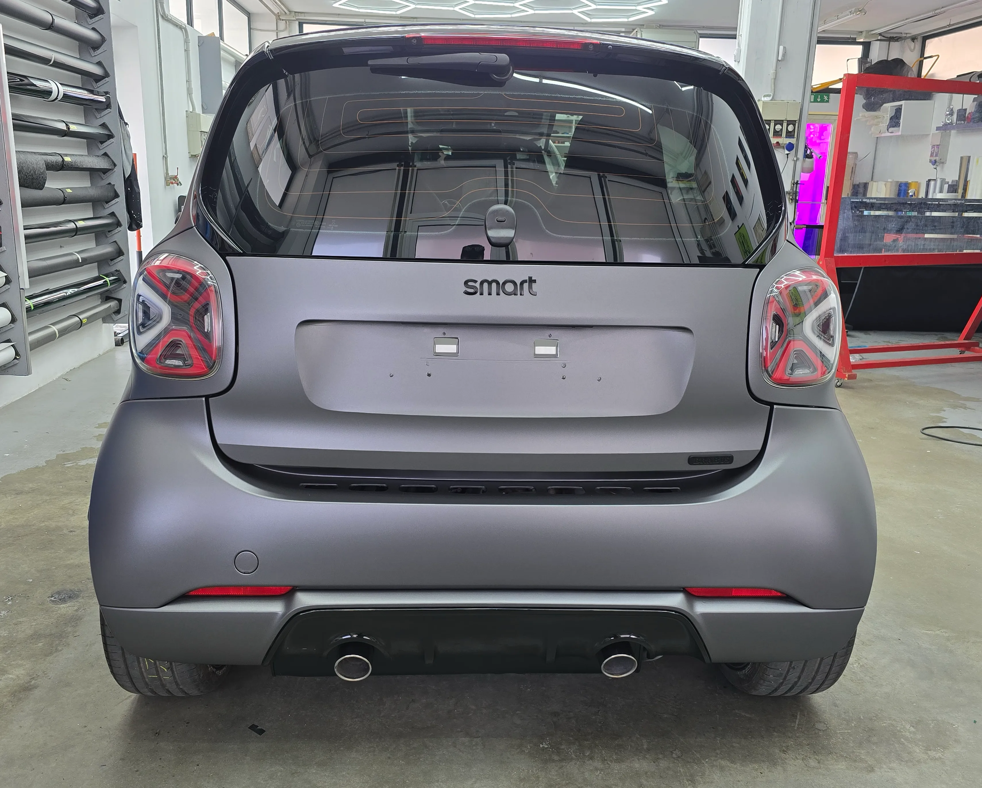 Smart Brabus 451 - Car Wrapping Matte Dark Grey