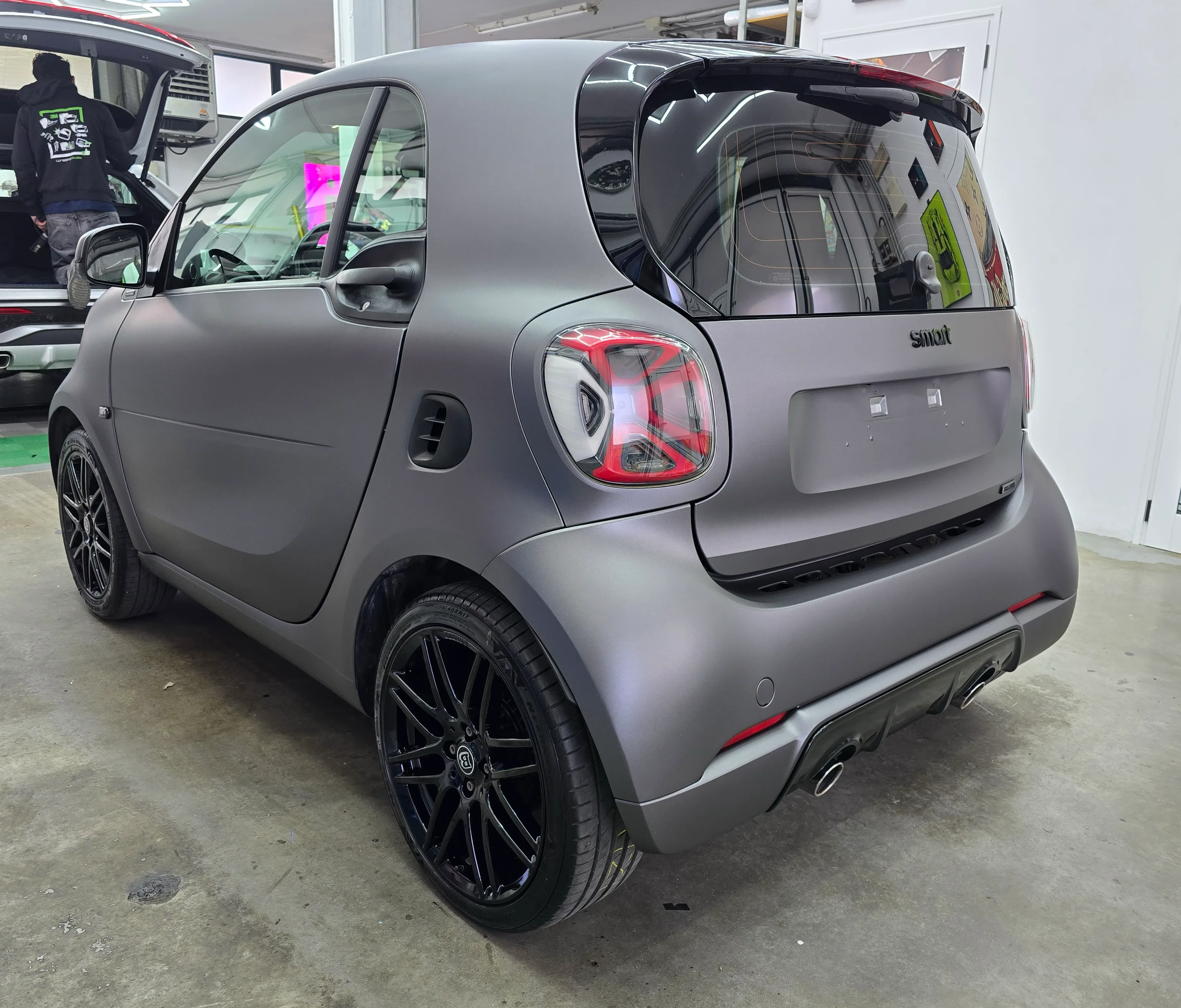 Smart Brabus 451 - Car Wrapping Matte Dark Grey