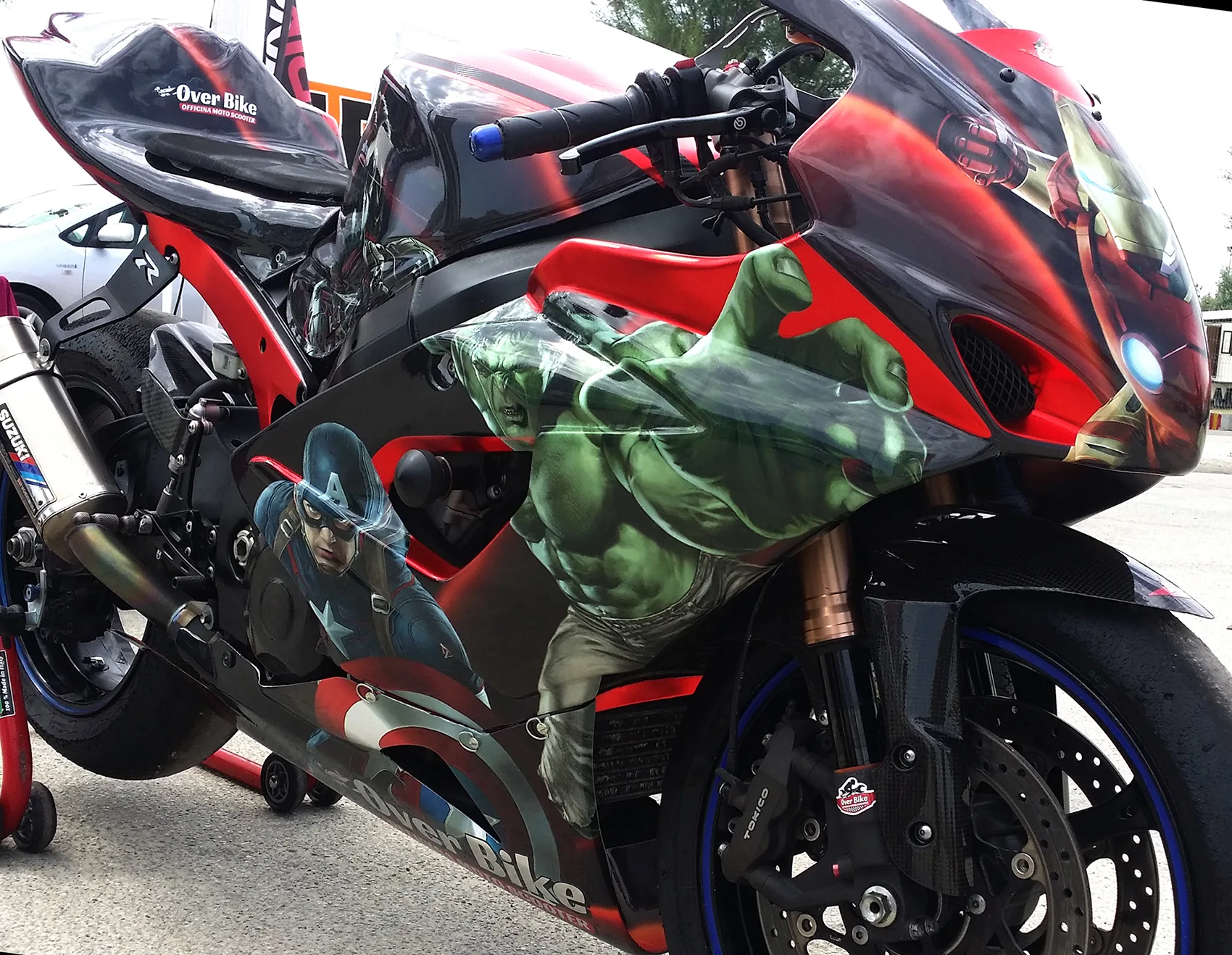SUZUKI GSX R- Wrapping Moto "Marvel"