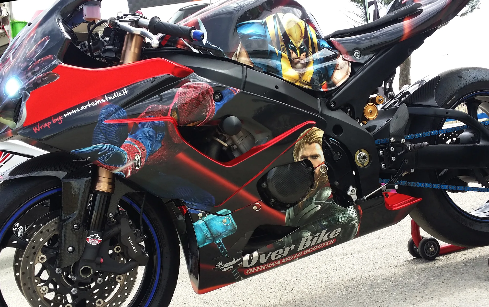 SUZUKI GSX R- Wrapping Moto "Marvel"