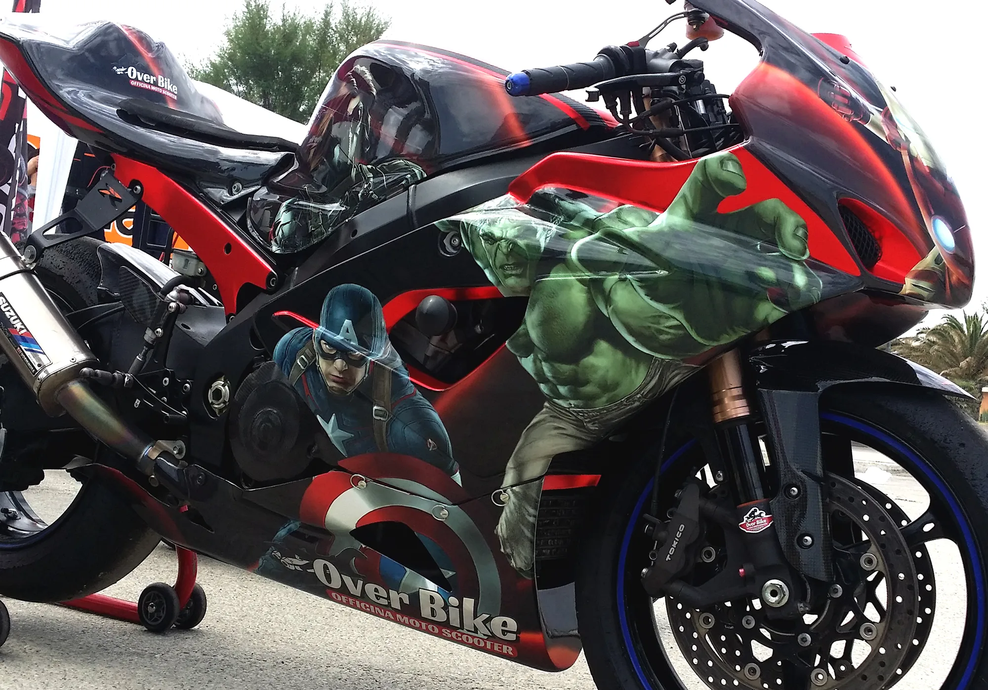 SUZUKI GSX R- Wrapping Moto "Marvel"